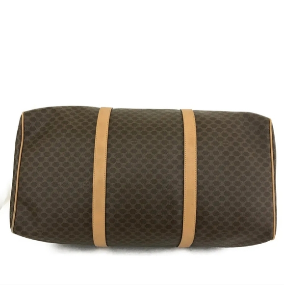 CELINE Macadam Brown PVC Boston Travel Hand Bag. Watch Video - Picture 9 of 9